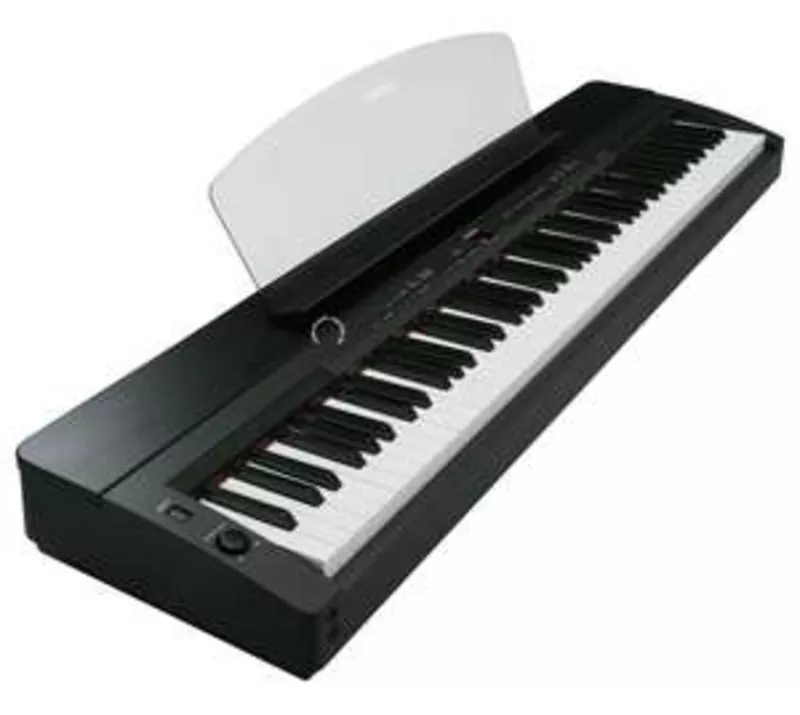 Yamaha P155B Black slab piano with Ebony trim