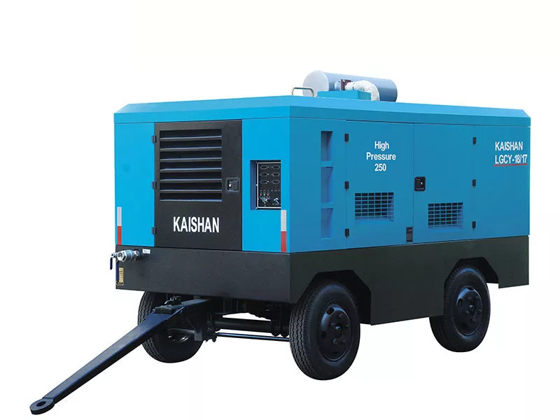 Передвижной дизельный компрессор Kaishan,  серия LGCY (7-17бар)